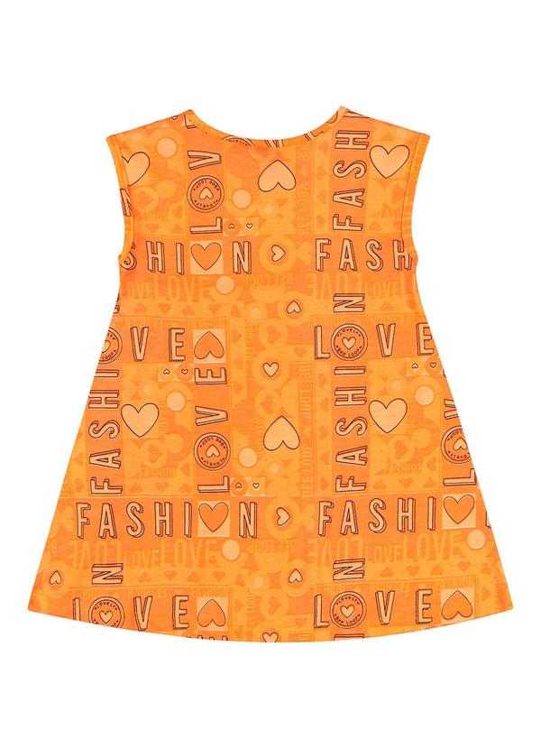 Bee Loop - Vestido Manga Curta Laranja 2