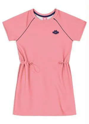 Lilica Ripilica - Vestido Manga Curta Malha Infantil Rosa - LILICA RIPILICA
