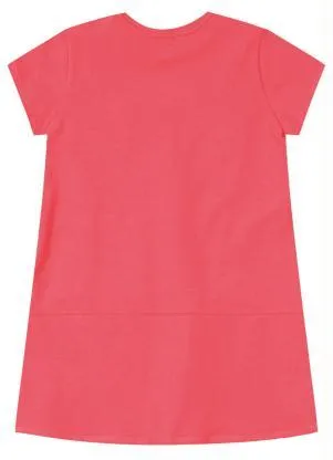 Lilica Ripilica - Vestido Manga Curta Malha Infantil Rosa - LILICA RIPILICA