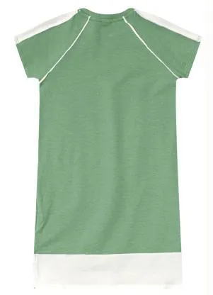 Lilica Ripilica - Vestido Manga Curta Malha Infantil Verde - LILICA RIPILICA