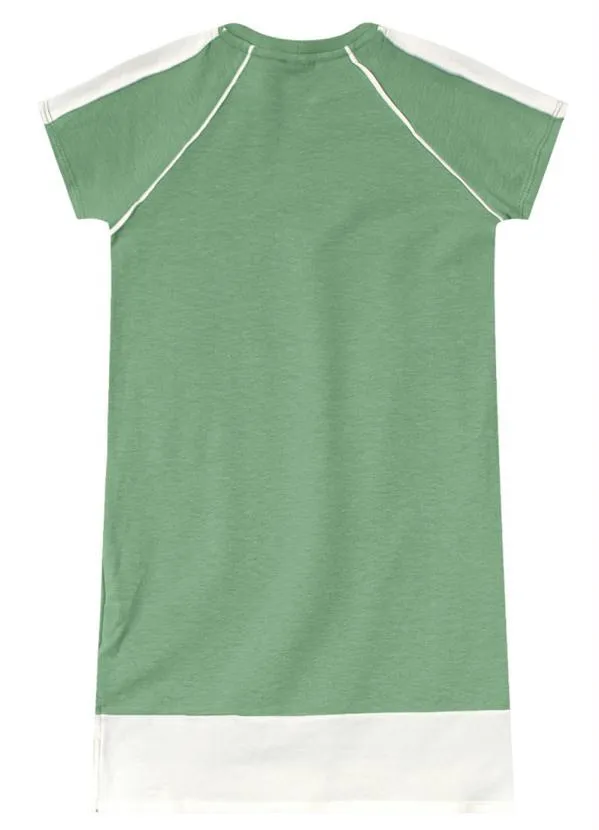 Lilica Ripilica - Vestido Manga Curta Malha Infantil Verde 2