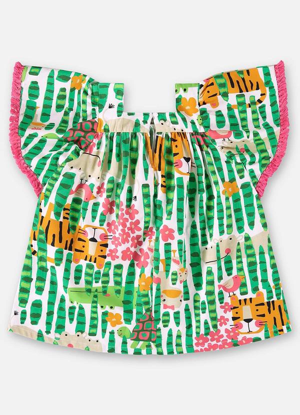 Up Baby - Vestido Manga Curta para Bebê Bege 3