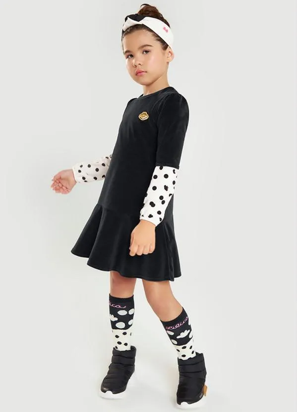 Vestido Xadrez Vestido Manga Longa Lilica Ripilica Riachuelo - Main Image