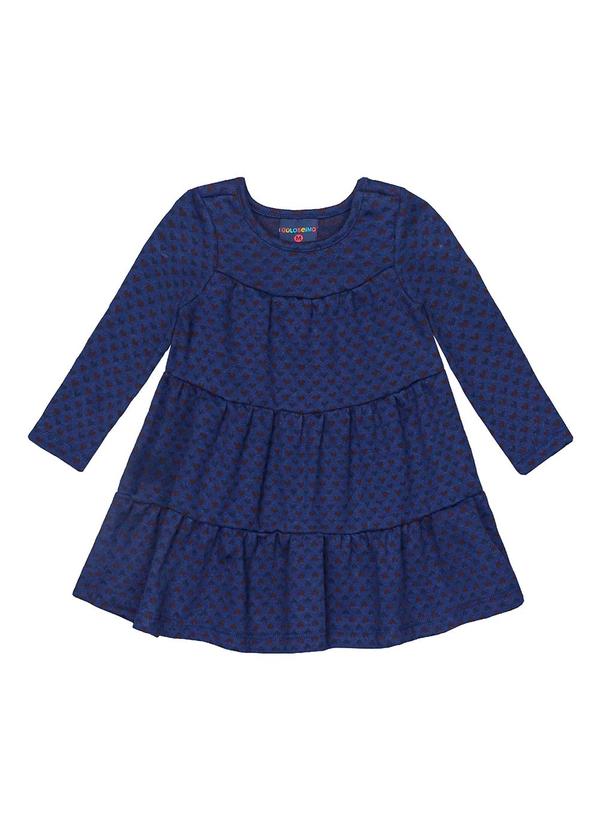 Guloseima - Vestido Manga Longa Bebê Azul
