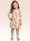 Fakini Kids - Vestido Manga Longa Bege - variação: Bege