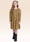 Fakini Kids - Vestido Manga Longa Marrom - variação: Bege
