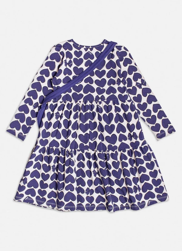 Momi - Vestido Manga Longa com Corações Off White 2