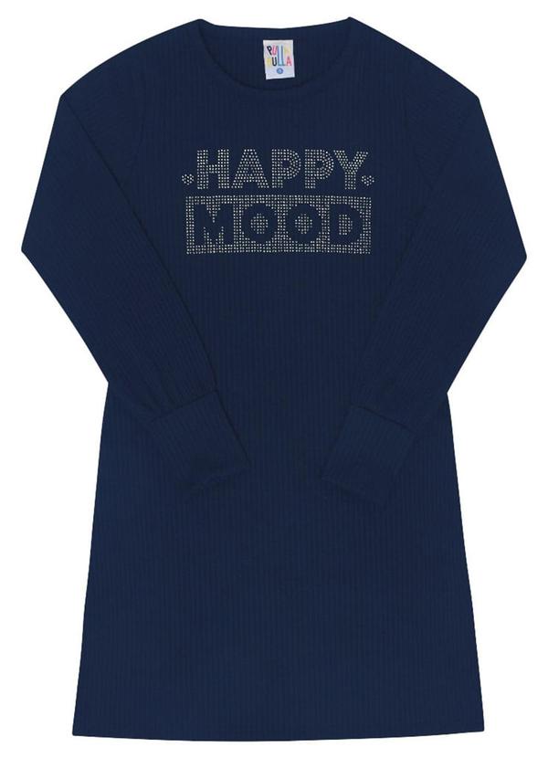 Pulla Bulla - Vestido Manga Longa Menina Azul