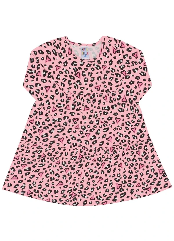 Pulla Bulla - Vestido Manga Longa Menina Rosa 1