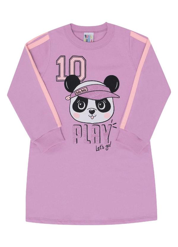 Pulla Bulla - Vestido Manga Longa Menina Roxo