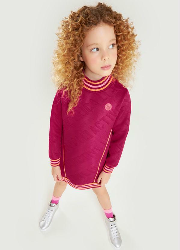 Lilica Ripilica - Vestido Manga Longa Menino Infantil Bordô
