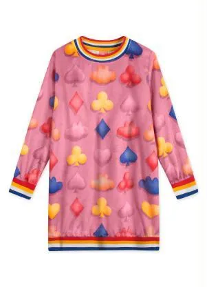 Lilica Ripilica - Vestido Manga Longa Menina Infantil Rosa - LILICA RIPILICA