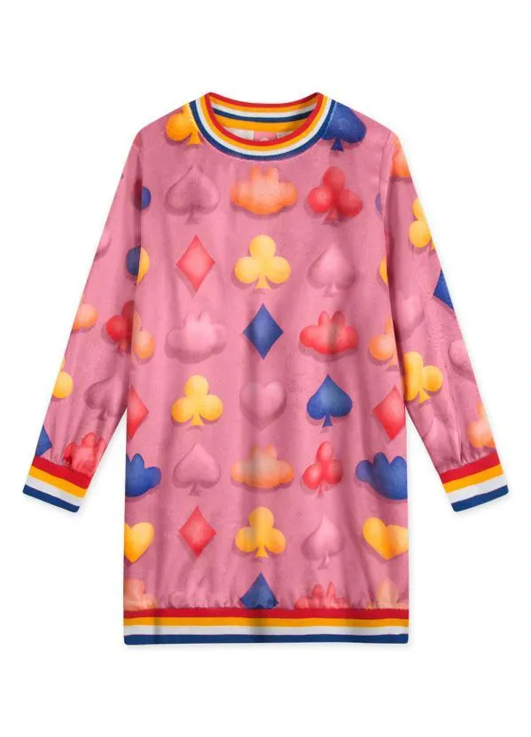 Lilica Ripilica - Vestido Manga Longa Menina Infantil Rosa