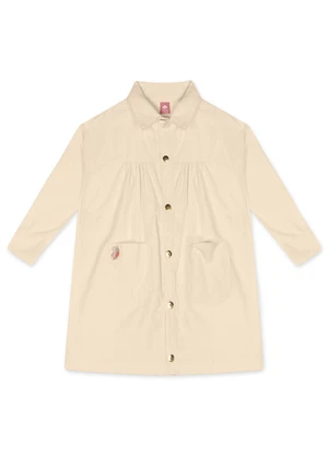 Lilica Ripilica - Vestido Manga Longa Infantil Feminino Bege - LILICA RIPILICA