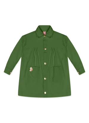 Lilica Ripilica - Vestido Manga Longa Infantil Feminino Verde - LILICA RIPILICA