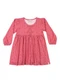 Elian - Vestido Manga Longa Infantil Xadrez Preto - variação: Rosa
