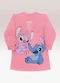 Fakini Kids - Vestido Manga Longa Lilo & Stitch Bege - variação: Rosa