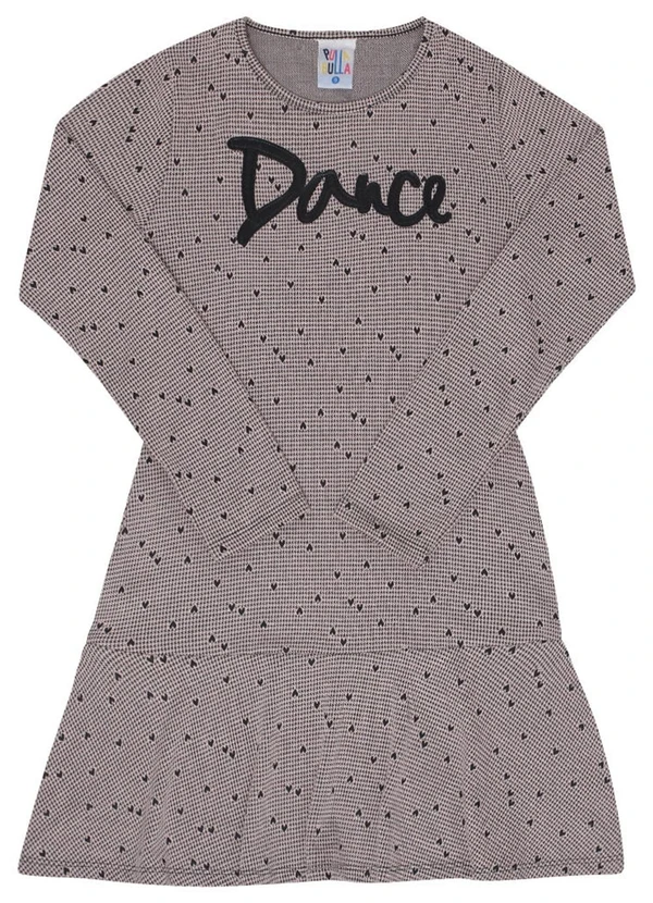 Pulla Bulla - Vestido Manga Longa Malha Menina Rosa
