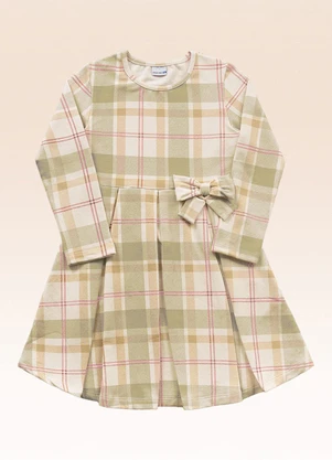 Fakini Kids - Vestido Manga Longa Marfim - FAKINI KIDS