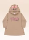 Fakini Kids - Vestido Manga Longa Marie Bege - variação: Bege
