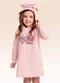 Fakini Kids - Vestido Manga Longa Marie Bege - variação: Rosa