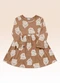 Fakini Kids - Vestido Manga Longa Bege - variação: Marrom