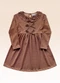 Fakini Kids - Vestido Manga Longa Marrom - variação: Marrom