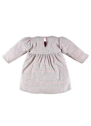 Up Baby - Vestido Manga Longa para Bebê Cinza - UP BABY