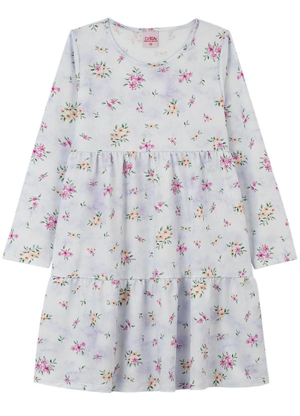 Lik Kids - Vestido Manga Longa Relive Roxo