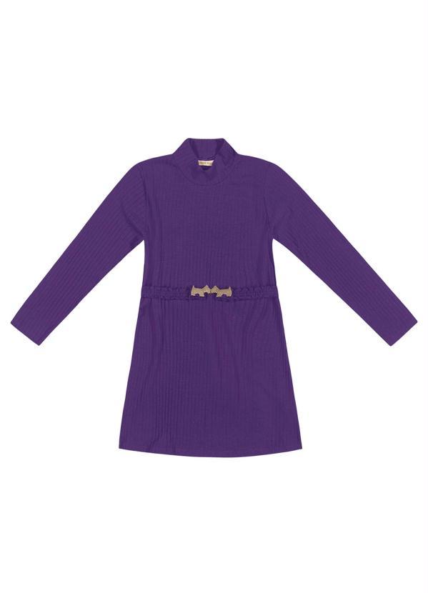 Trick Nick - Vestido Manga Longa Roxo