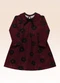 Fakini Kids - Vestido Manga Longa Bege - variação: Vermelho