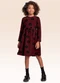 Fakini Kids - Vestido Manga Longa Bege - variação: Vermelho