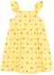 Duduka - Vestido Infantil Regata com Saia Flores  Azul  - variação: Amarelo