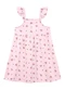 Duduka - Vestido Infantil Regata com Saia Flores  Azul  - variação: Rosa