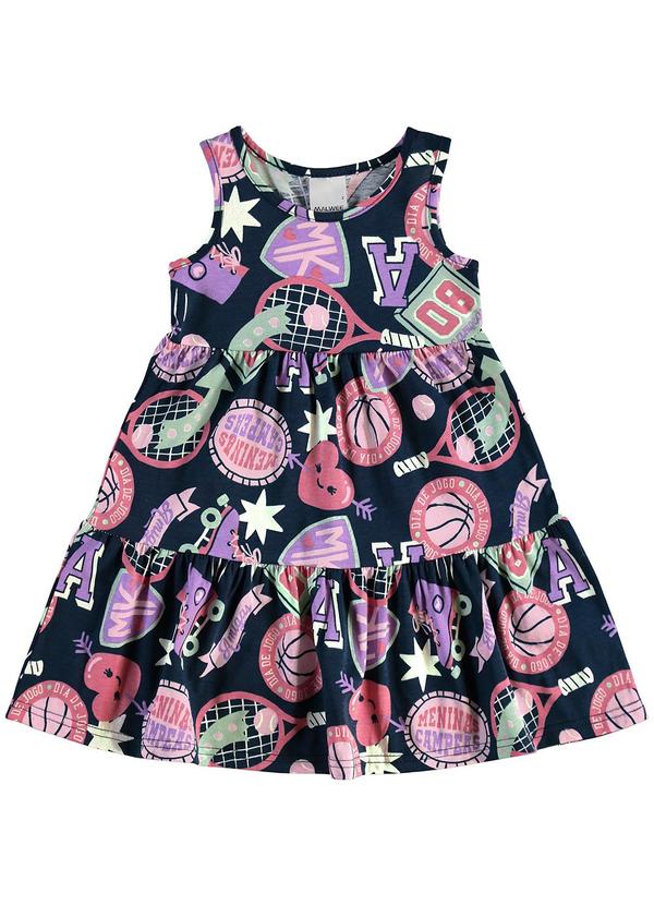 Malwee Kids - Vestido Marias Esportivo Azul Marinho