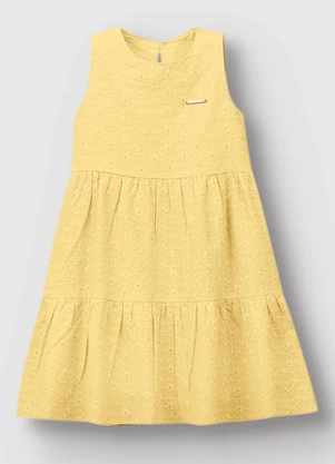 Carinhoso - Vestido Marias Mídi Amarelo - CARINHOSO