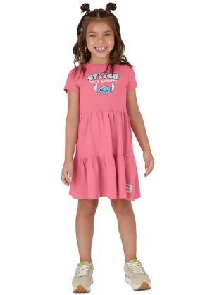 Malwee Kids - Vestido Marias Stitch Rosê - MALWEE KIDS