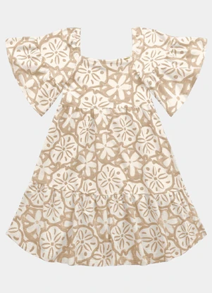 Fakini Kids - Vestido Marrom - FAKINI KIDS
