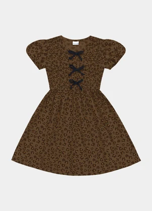 Fakini Kids - Vestido Marrom - FAKINI KIDS