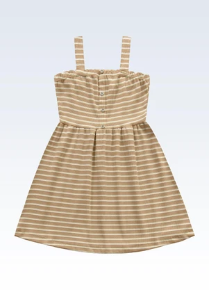 Fakini Kids - Vestido Marrom - FAKINI KIDS