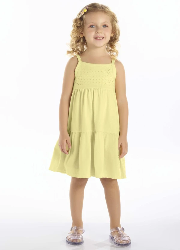 Pulla Bulla - Vestido Meia Malha Amarelo