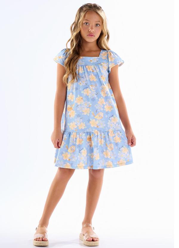 Pulla Bulla - Vestido Meia Malha Azul