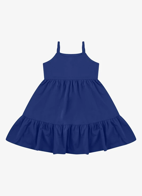 Rovi Kids - Vestido Meia Malha Azul