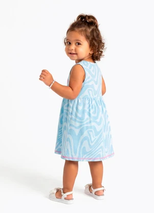 Sweet Lemon - Vestido Meia Malha Azul - SWEET LEMON