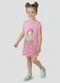 Kely Kety - Vestido Meia Malha com Estampa Localizada Verde - variação: Rosa