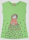 Kely Kety - Vestido Meia Malha com Estampa Localizada Verde - variação: Verde