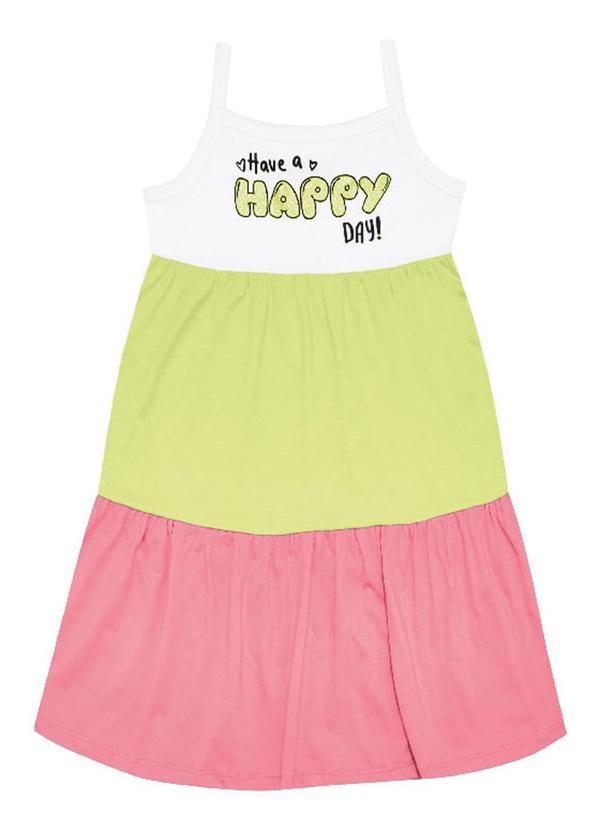 Pulla Bulla - Vestido Meia Malha Menina Amarelo