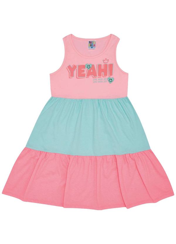 Pulla Bulla - Vestido Meia Malha Menina Rosa