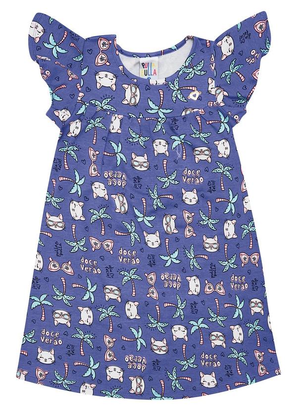 Pulla Bulla - Vestido Meia Malha Menina Roxo