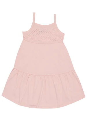 Pulla Bulla - Vestido Meia Malha Rosa - PULLA BULLA